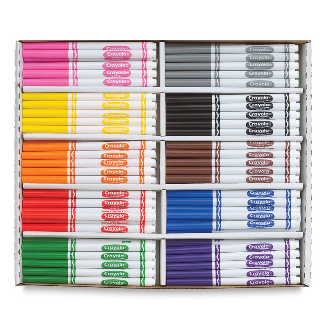 Crayola Fine Line Markers - Assorted Colors, Set of 200